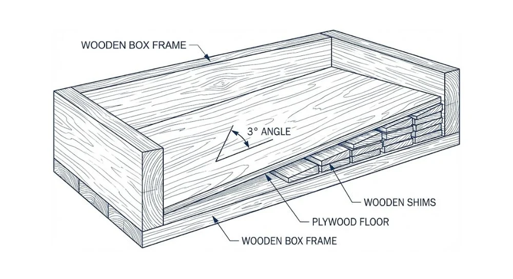 DIY dog potty area with drainage